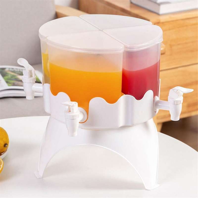 360Rotating 5.2L Cold Kettle with Faucet Refrigerator Juice Teapot Cold Drink Bucket Container Dispe