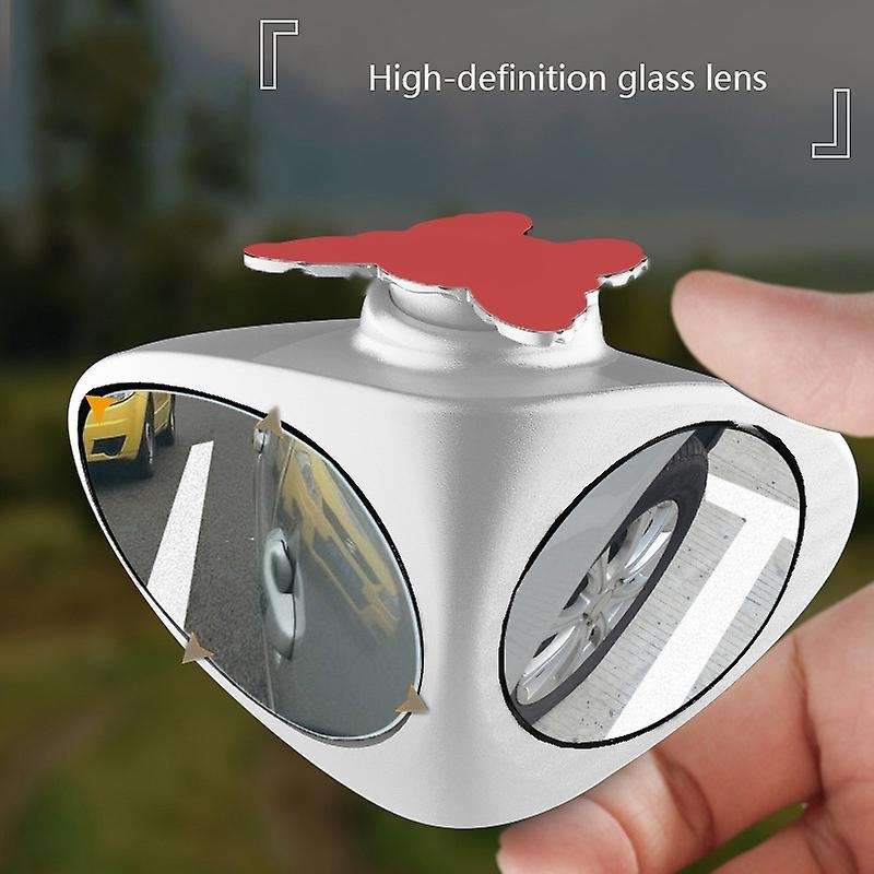 360 Rotation Adjustable Convex Rear View Mirror View Car Blind Spot Mirror Wide Angle Mirror Car Ass