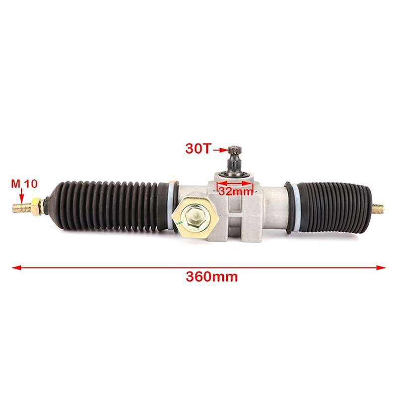 360mm 30T Power Steering Gear Shaft Rack Pinion Assembly 1.75 for DIY China Go Kart Karting ATV UTV