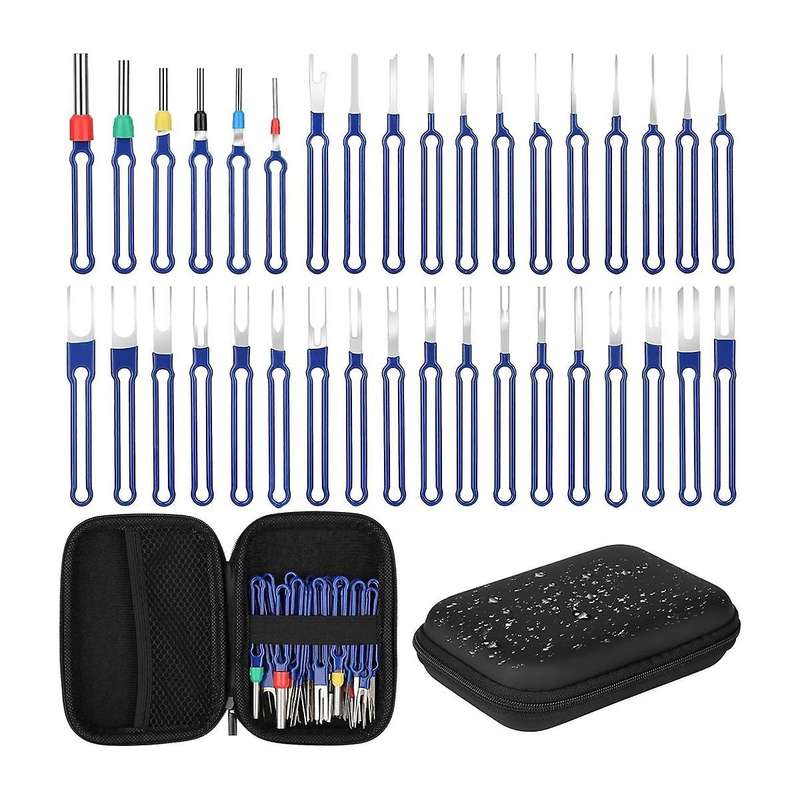 36PC Terminal Removal Tool Kit Pin Extractor Tool, Terminal Ejector Kit, Electrical Wire Connector P