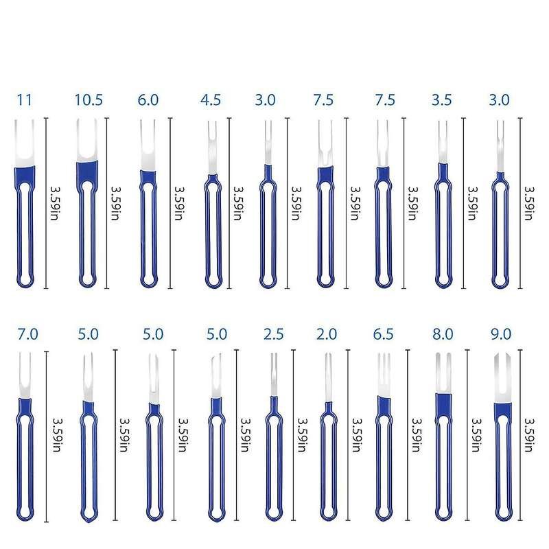 36PC Terminal Removal Tool Kit Pin Extractor Tool, Terminal Ejector Kit, Electrical Wire Connector P