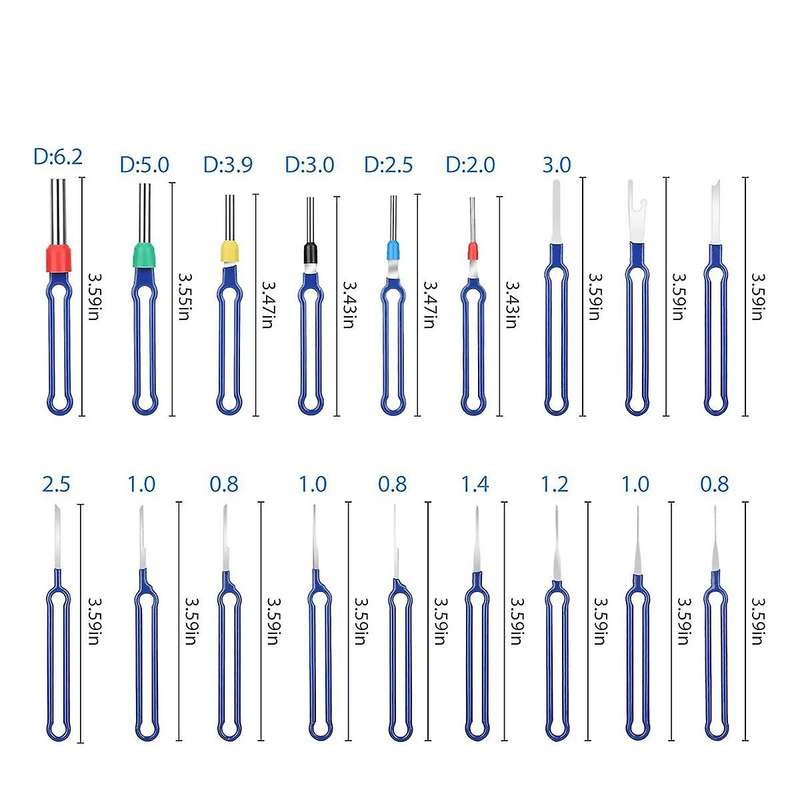 36PC Terminal Removal Tool Kit Pin Extractor Tool, Terminal Ejector Kit, Electrical Wire Connector P