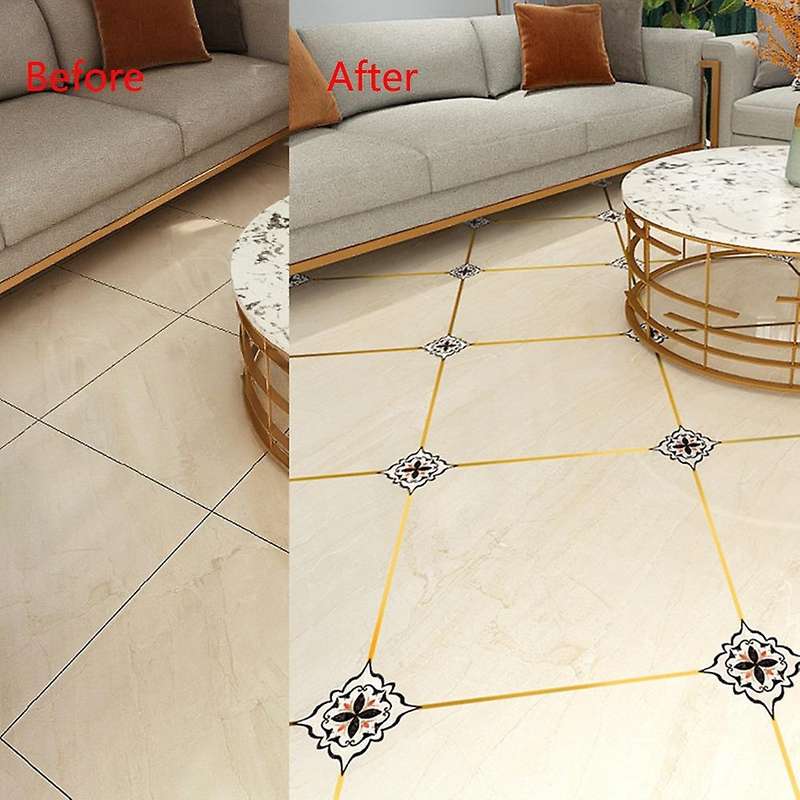 36Pcs Tile Diagonal Sticker Living Room Tile Decals Bathroom Waterproof Floor Sticker-A