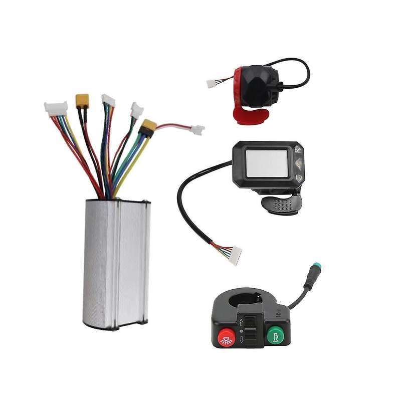 36v 350w Folding Scooter Controller Lcd Display Brake Accelerator Throttle Switch Button Kit for Ele