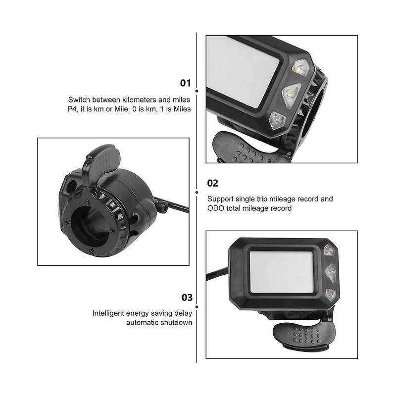36v 350w Folding Scooter Controller Kit Electric Scooter Controller Lcd Display Brake Accelerator Th