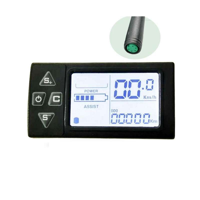 36V 48V S861 Lithium Battery LCD Liquid Crystal Electric Vehicle Mountain Bike Scooter Speedometer