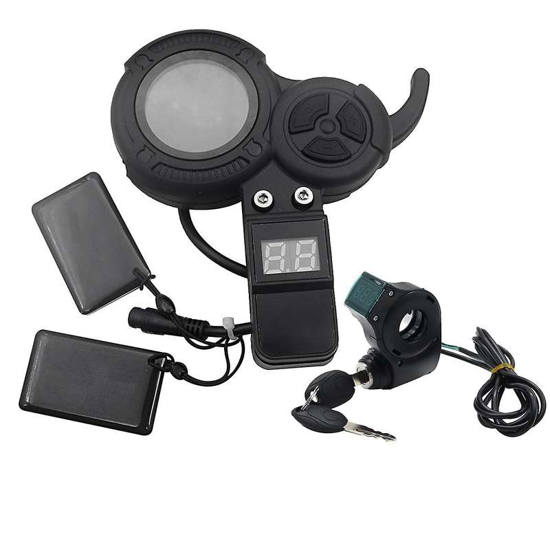 36v-60v E-scooter Lcd Display+lgnition Lock Key Throttle Nfc Card for Vsett 8 8+ 9 9+ for Zero 8 9 1