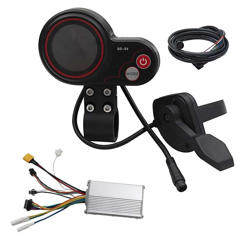36v-60v Qs-s4 Thumb Throttle Lcd Display Kit+48v 800w Controller for Zero 8 9 10 8x 10x Electric Sco