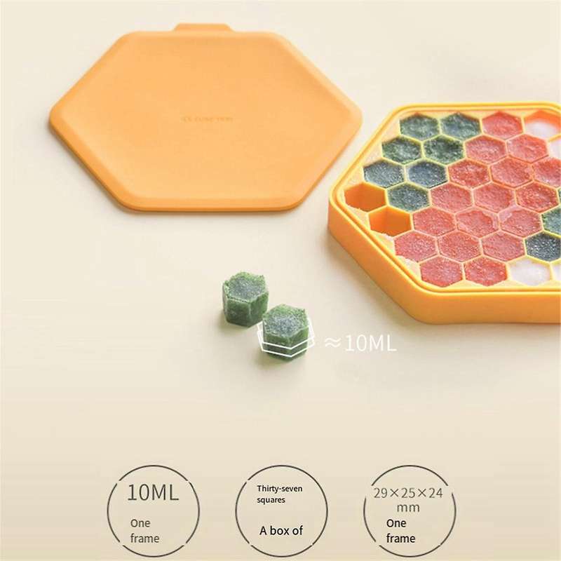 37 Grid Bee Honeycomb Ice Square Tray Silicone Cake Chocolate Soap Icing Mold Diy T21c