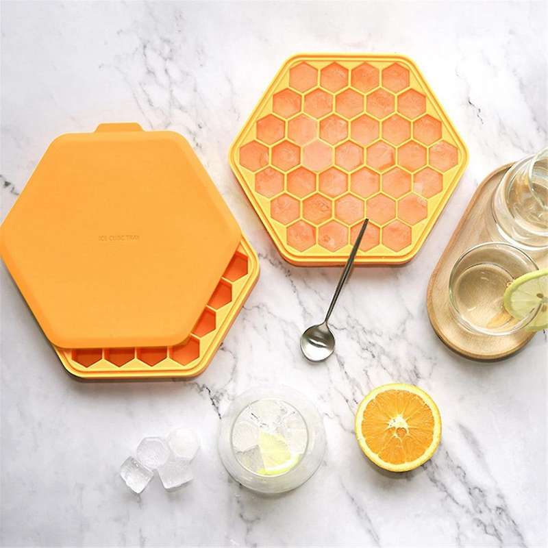 37 Grid Bee Honeycomb Ice Square Tray Silicone Cake Chocolate Soap Icing Mold Diy T21c
