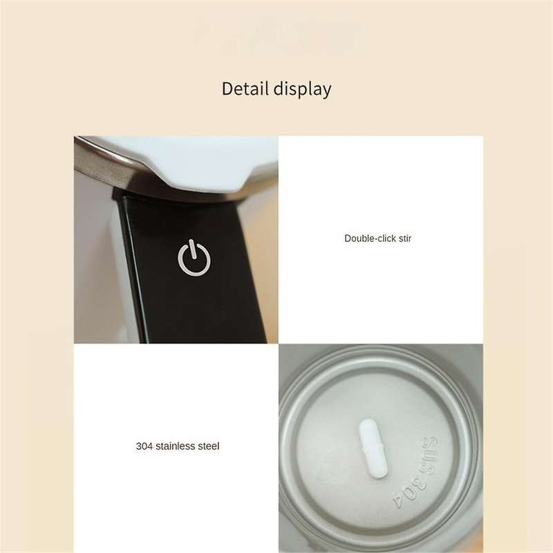 380ml Mini Electric Coffee Self Mixing Mug Digital Display Coffee Mug Usb Rechargeable Automatic Mag