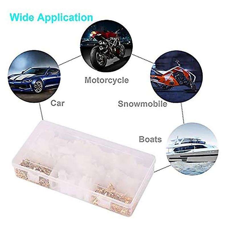 380Pcs Car Connector and Kit, 2 3 4 6 Pin Car Connector Classification Kit, 2.8 mm Car Connector Kit