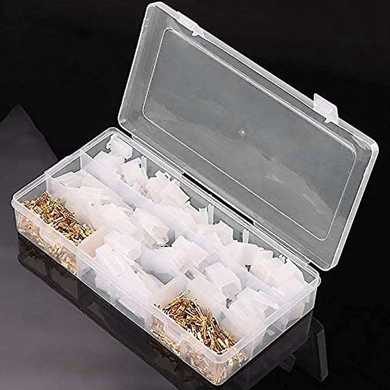 380Pcs Car Connector and Kit, 2 3 4 6 Pin Car Connector Classification Kit, 2.8 mm Car Connector Kit