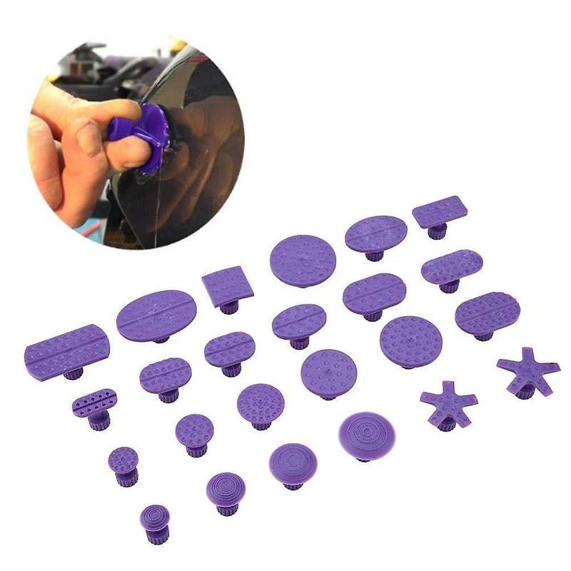 38cm 34Pcs Car Paint-Free Dent Repair Tool Kit Car Dent Puller Slide Hammer with T- Repair Tool