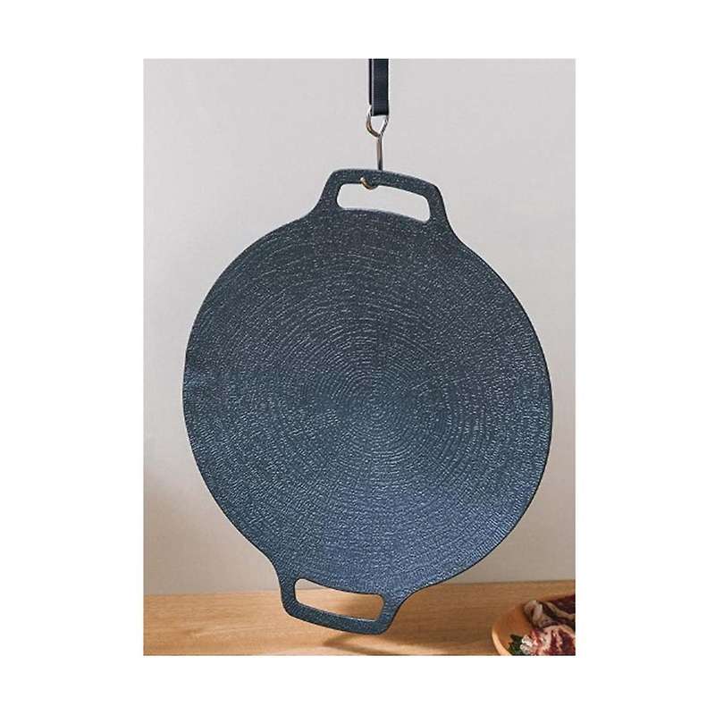38cm Thick Cast Iron Frying Pan Flat Pancake Griddle Non-stick Bbq Grill Induction Cooker Open Flam