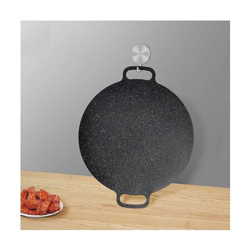 38cm Outdoor Camping Grill Plate Korean Barbecue Plate Barbecue Meat Pot Barbecue Plate Frying Plat