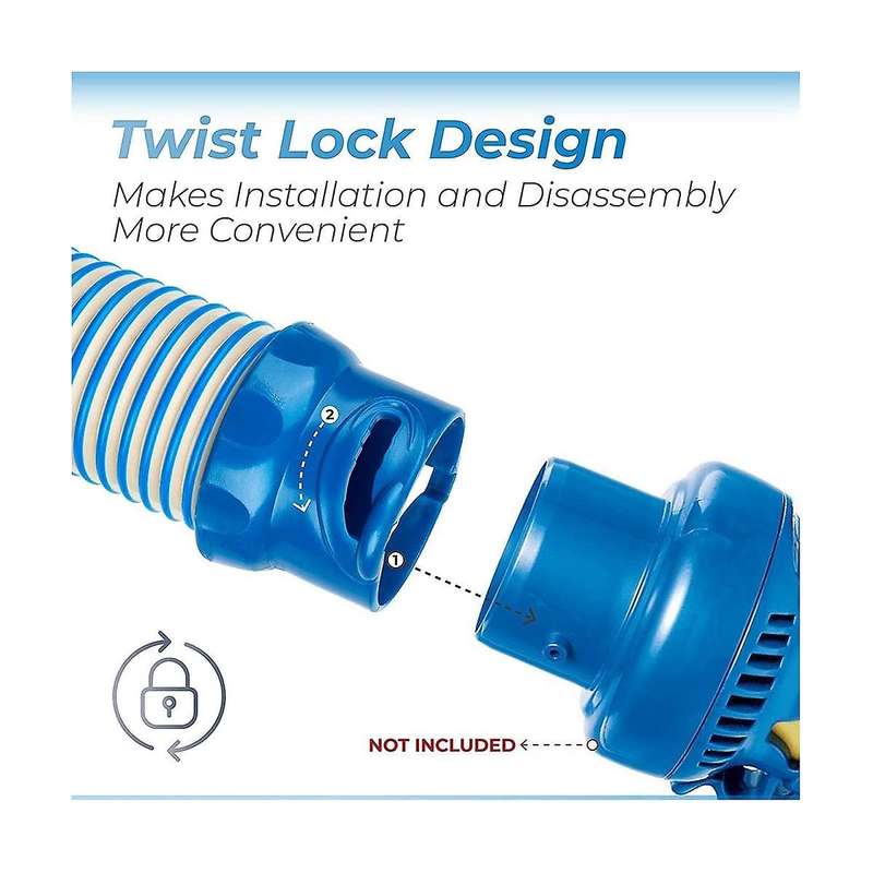 39 Inch R0527700 Pool Vacuum Hose Twist Lock Hose X77094 Pool Vacuum Hose Adapter Set for Mx6 Mx8 P