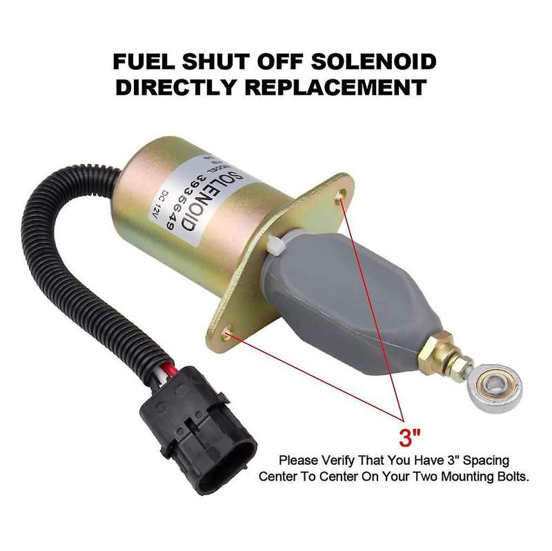 3935649 SA-4764-12 Fuel Shut Off Solenoid for 5.9L 8.3L RAM-crude oil Engine 12VDC