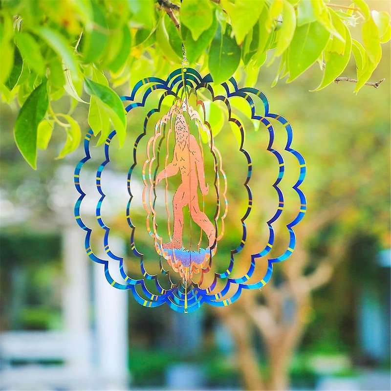 3d Chicken Wind Spinners Gifts for Women 12 Inch 3d Hanging Wind Spinner for Outdoor Decor, Yard Art