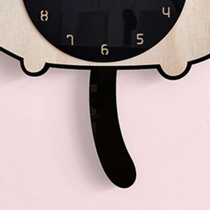 3D Cartoon Cats Wall Clock Home Decoration Children Room Decor Wagging Tail Quiet Quartz Digital Swi