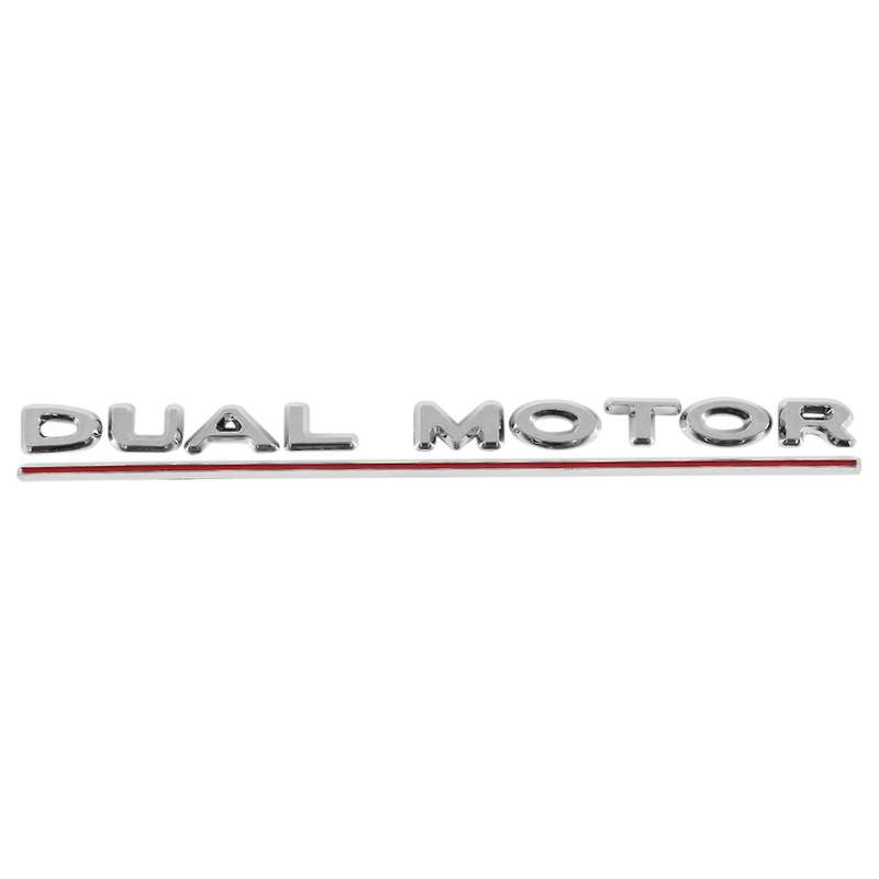 3d Dual Motor Car Rear Trunk Emblem Sticker Badge for 2017-2020, Decorative Sticker