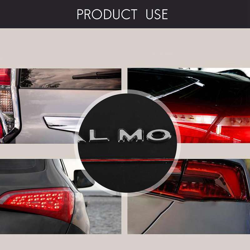 3d Dual Motor Car Rear Trunk Emblem Sticker Badge for 2017-2020, Decorative Sticker