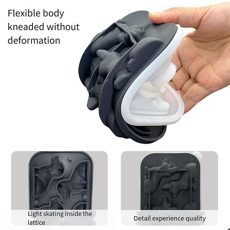 3d Dog Ice-cube Tray Fun Shapes, Cute Dog Ice Mold for Whiskey,cocktail,