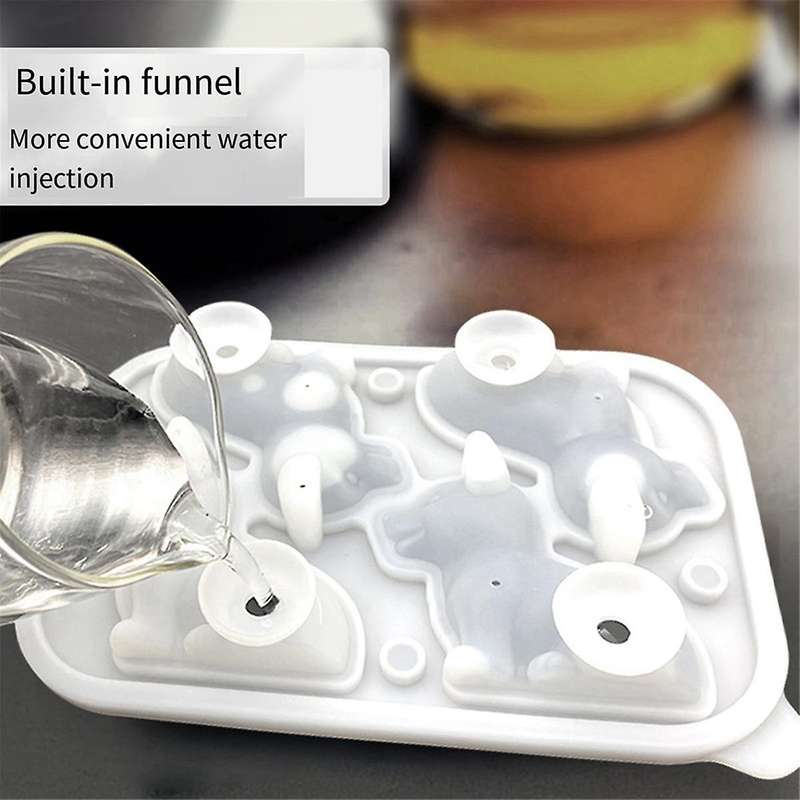 3d Dog Ice-cube Tray Fun Shapes, Cute Dog Ice Mold for Whiskey,cocktail,