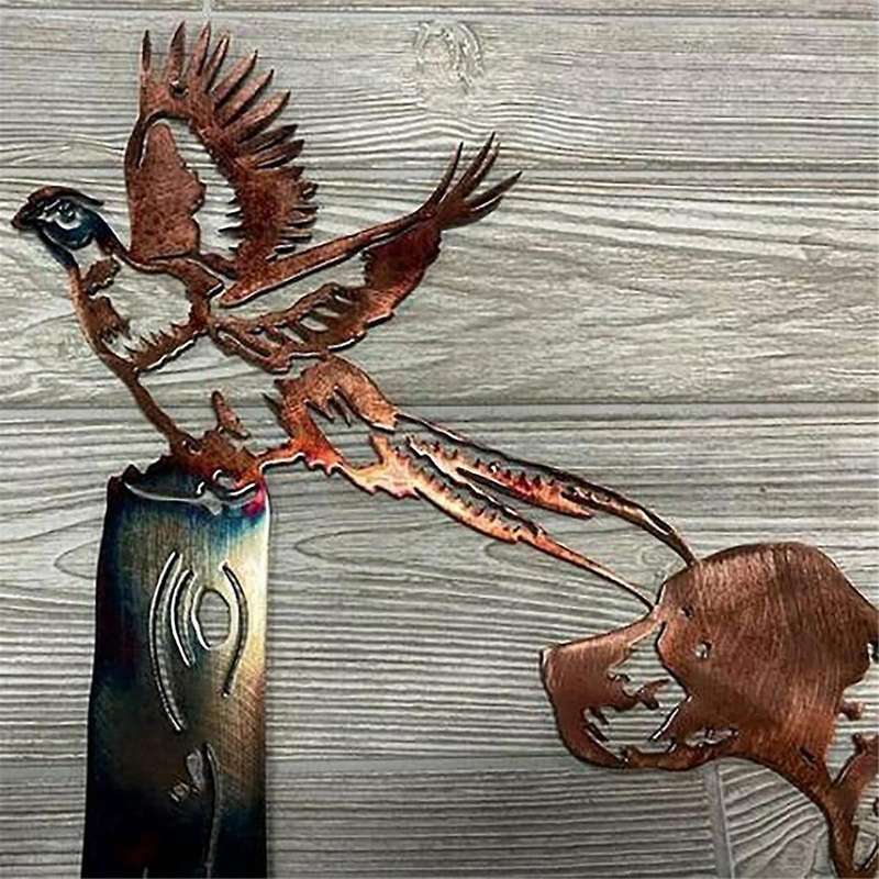 3d Metal Wall Decoration, Shoulder Artist's Wall Art Sculpture, Mallard Hunting & Trout Fishing Wal