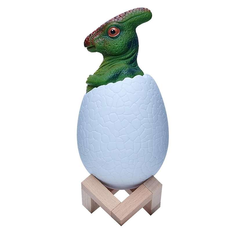 3d Night Light Parasaurolophus Egg Desk Lamp 3 Color Touch Cartoon Table Lamps Home Decor for Kid Bi