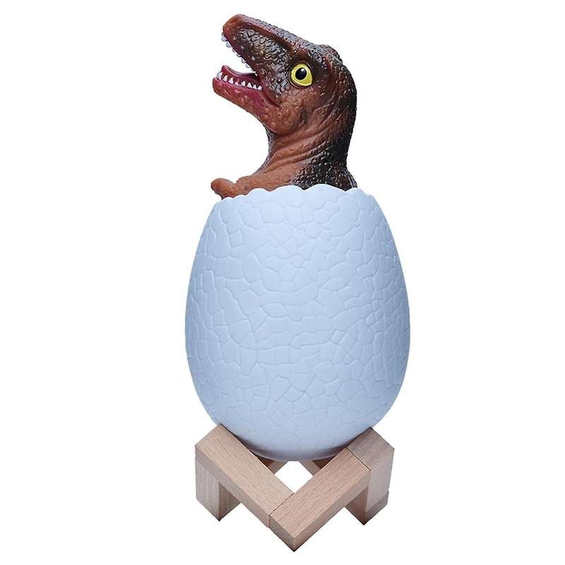 3d Night Light Velociraptor Egg Desk Lamp 3 Color Touch Cartoon Table Lamps Home Decor for Kid Birth
