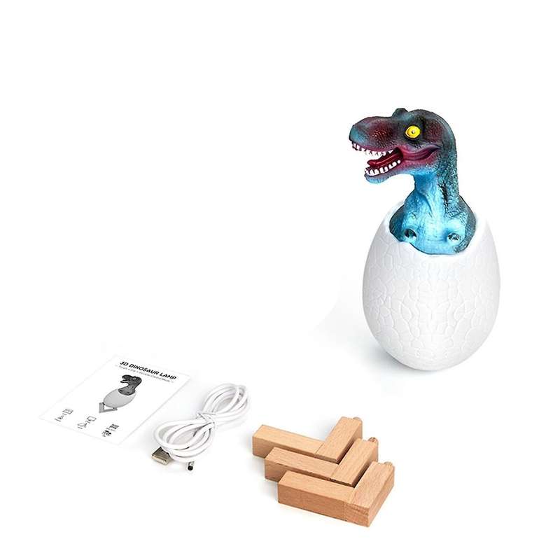 3d Night Light Tyrannosaurus Egg Desk Lamp 3 Color Touch Cartoon Table Lamps Home Decor for Kid Birt