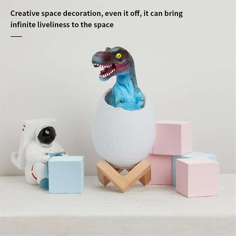 3d Night Light Tyrannosaurus Egg Desk Lamp 3 Color Touch Cartoon Table Lamps Home Decor for Kid Birt