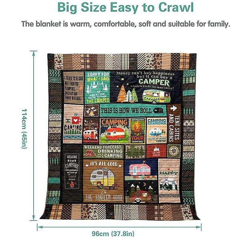 3D Print Blanket Camping Blanket Quilt, Outdoor Down Camping Blanket Camping Mat Picnic Blanket Tent