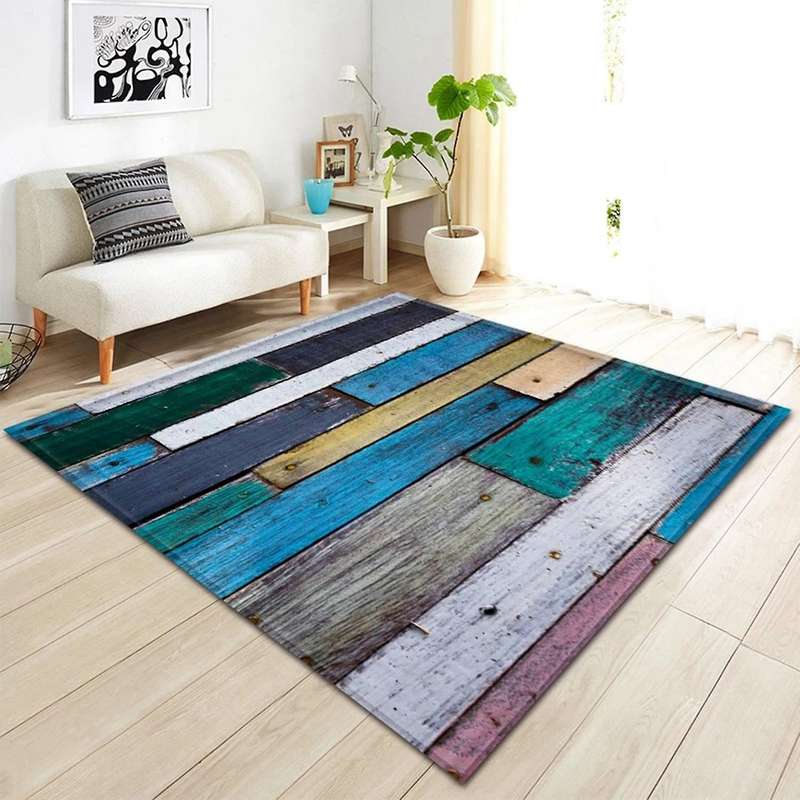 3D Pattern Living Room Carpet Children's Room Decoration Large Carpet Home Corridor Bedroom Bed Otto