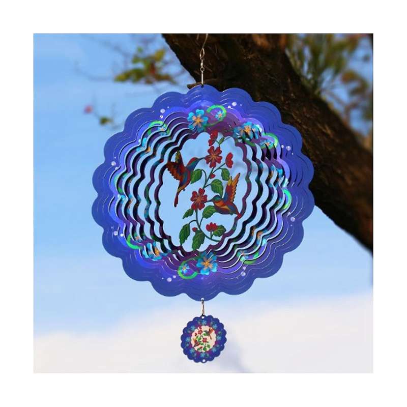 3d Rotating Wind Chime 12 Inch Wind Chime Outdoor Hanging Decoration