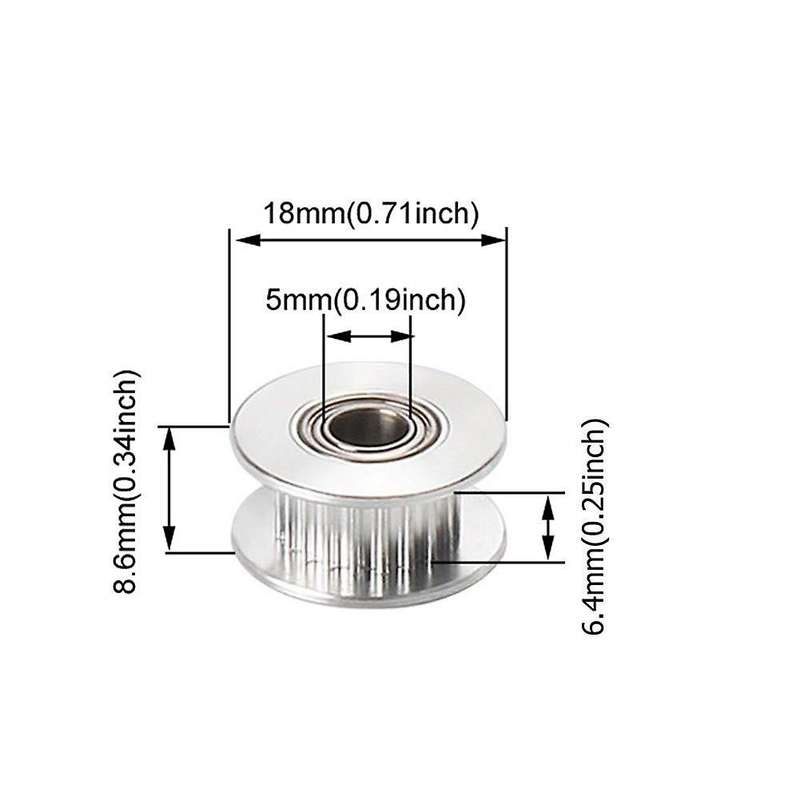 3d Printer Timing Belt Tensioner, Unitak 3d Upgrade X-axis Belt Tensioner for 3, -10s, X3 3d Printe