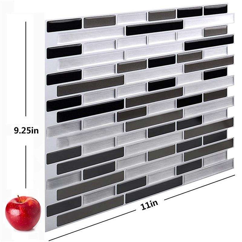 3d Wall Stickers Brick Wallpaper Tile for Kitchen Bathroom Backsplash Anti-tile Home Decor 28x23.5c
