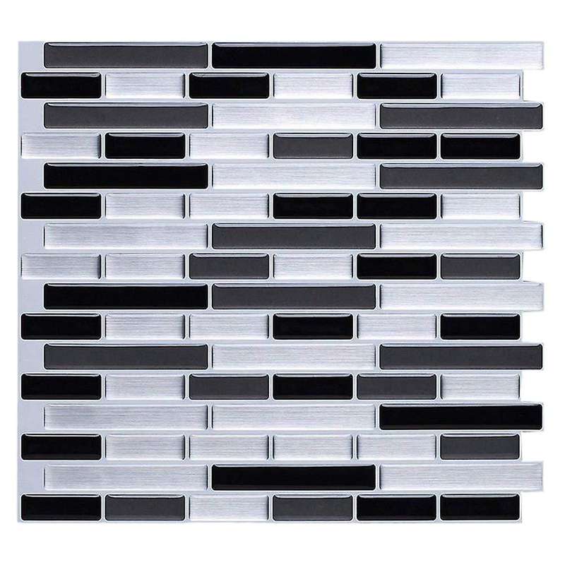 3d Wall Stickers Brick Wallpaper Tile for Kitchen Bathroom Backsplash Anti-tile Home Decor 28x23.5c