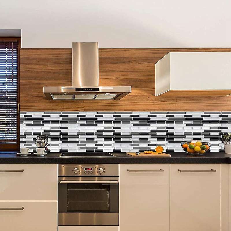 3d Wall Stickers Brick Wallpaper Tile for Kitchen Bathroom Backsplash Anti-tile Home Decor 28x23.5c
