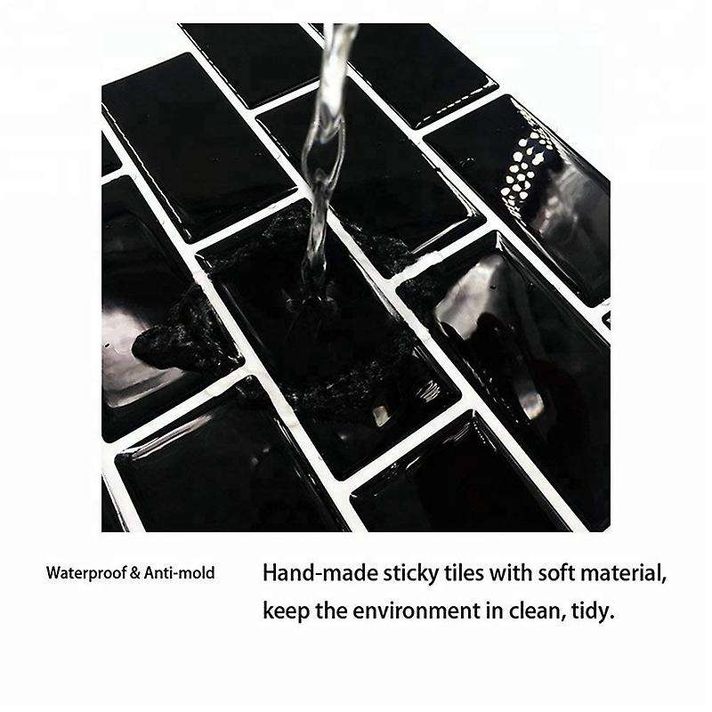 3D Wall Stickers Brick Wallpaper Tile Compatible Kitchen Bathroom Backsplash Aunty-Tile Home Decorat
