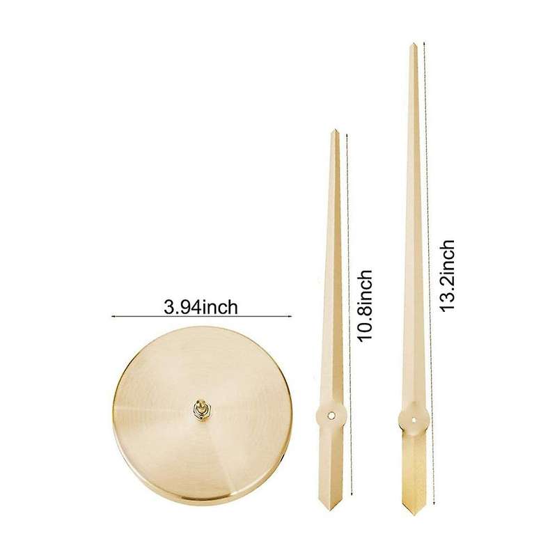 3D Wall Clock Stickers,DIY Frameless Wall Clock for Living Room Office Kitchen Decor(Golden)
