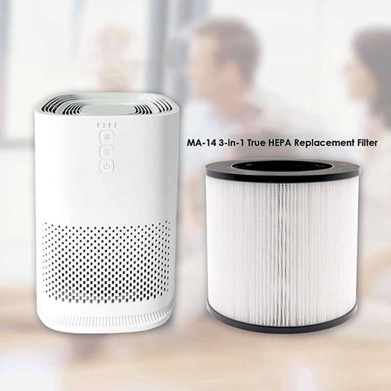 3-In-1 H13 HEPA Replacement Filter,for Air MA-14,MA-14W2/B2,MA-14W,MA-14B Air Purifier,Activated Car