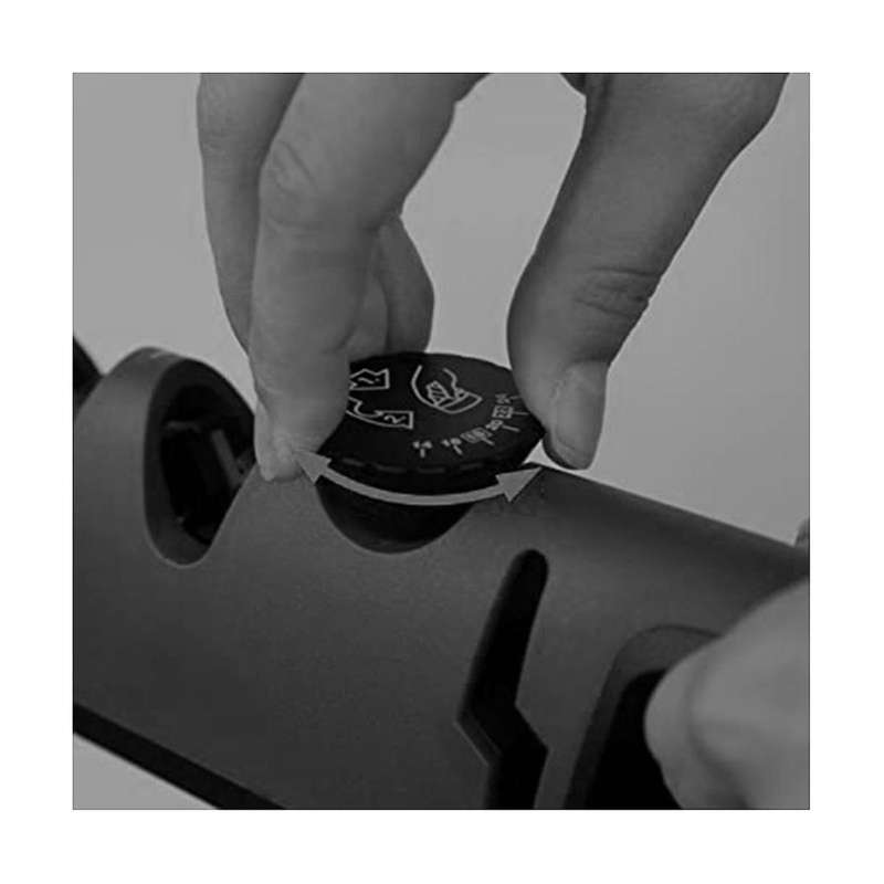 3-in-1 Knife Sharpener - Professional Knife Sharpener - Individually Adjustable - Ergonomic Handle