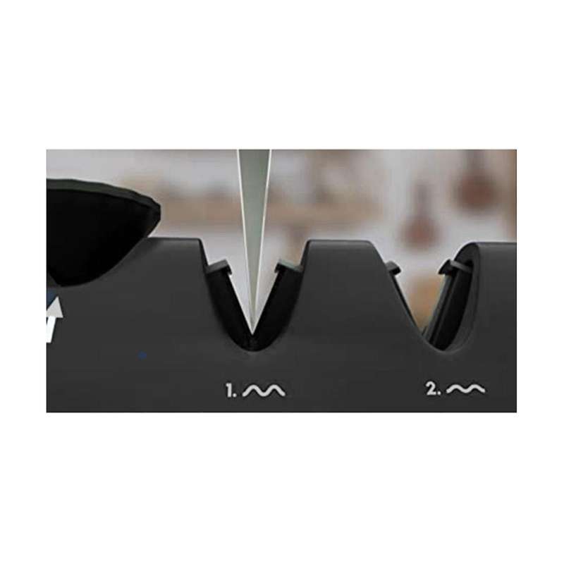3-in-1 Knife Sharpener - Professional Knife Sharpener - Individually Adjustable - Ergonomic Handle