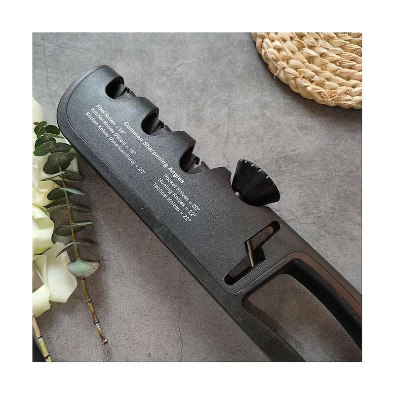 3-in-1 Knife Sharpener - Professional Knife Sharpener - Individually Adjustable - Ergonomic Handle