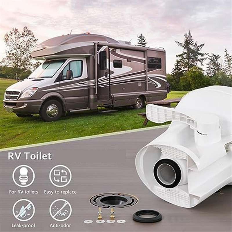 3-in-1 Combo Rv Toilet Seal and Flange Kit - Perfect Fit for Residence Models