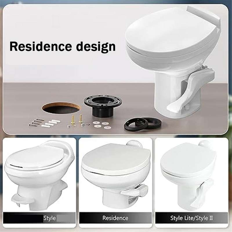 3-in-1 Combo Rv Toilet Seal and Flange Kit - Perfect Fit for Residence Models