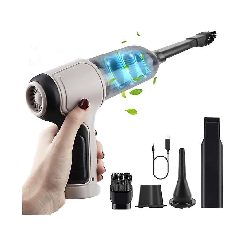3-in-1 Computer Vacuum Air Blower Handheld Portable Air Duster Rechargeable Car Vacuum Cleaner Cycl