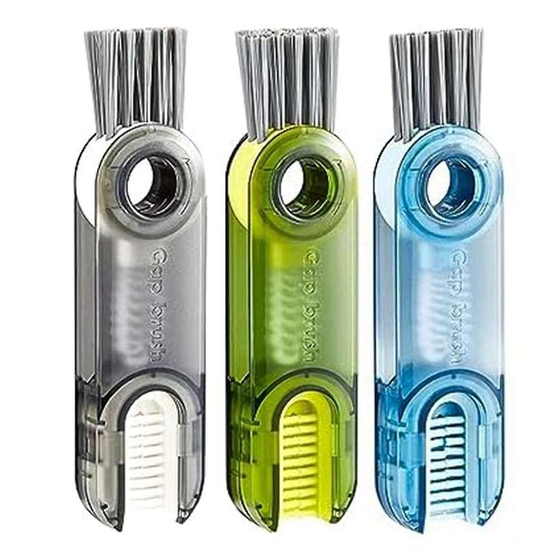 3-in-1 Multifunctional Space Cleaning Brush, Multi-Functional Crevice Cleaning Brush, Tiny Bottle Cu